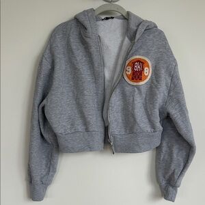 Brooklyn Industries women’s crop Light Gray Hoodie